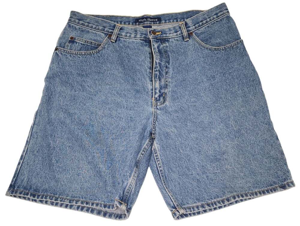 Vintage High Sierra Men's Size 36 Blue Denim Jean Shorts